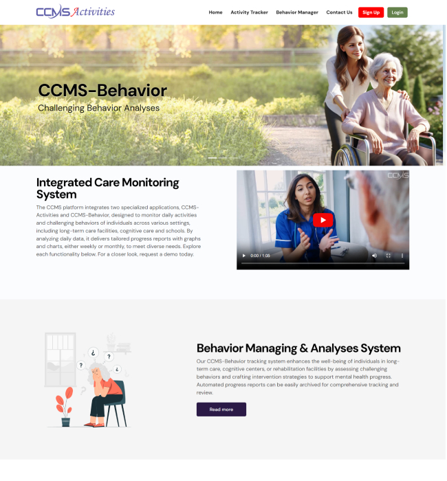 CCMS Website Development Service for Healthcare Service Optimization