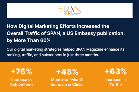 Driving Digital Growth & Subscriber Engagement for US Embassy SPAN Magazine