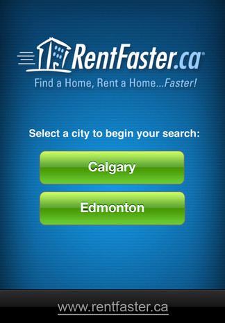 iPhone Mobile App for Real Estate 'RentFaster' – Search Property for Rent