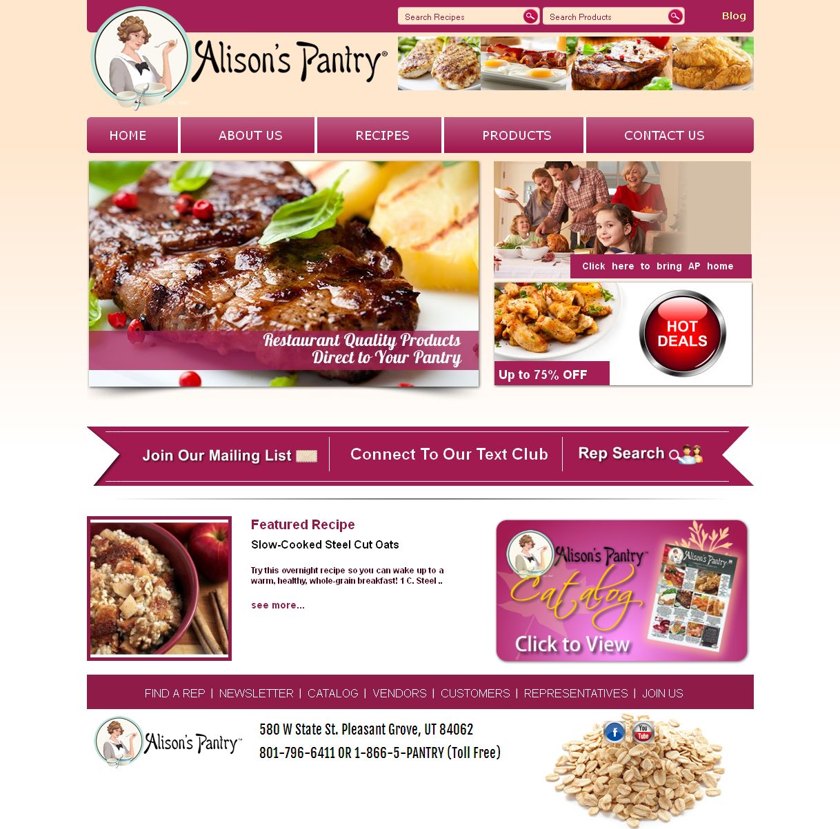 A Magento Based eCommerce Website for Food Products- Portfolio SynapseIndia